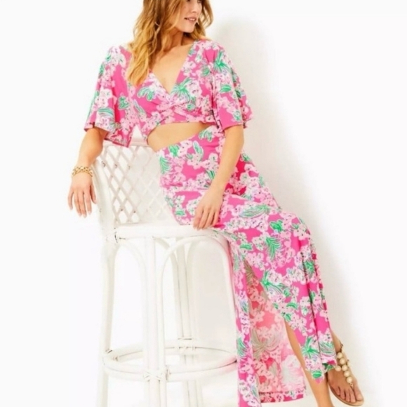 Lilly Pulitzer Minka Maxi Set, Roxie Pink Worth a Look - Picture 8 of 9